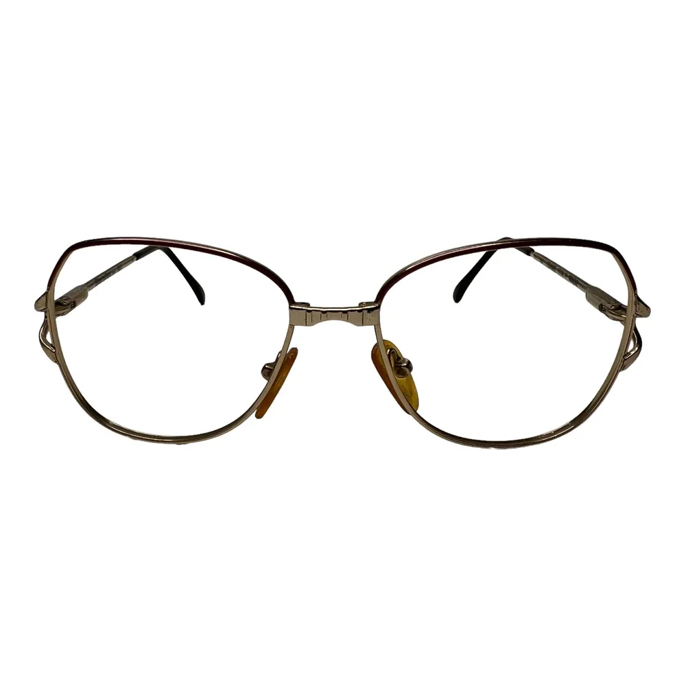 Sferoflex 108/62 Eyeglasses‎ Frames Silver Aviators Full Wire Rim 56-17 H3574